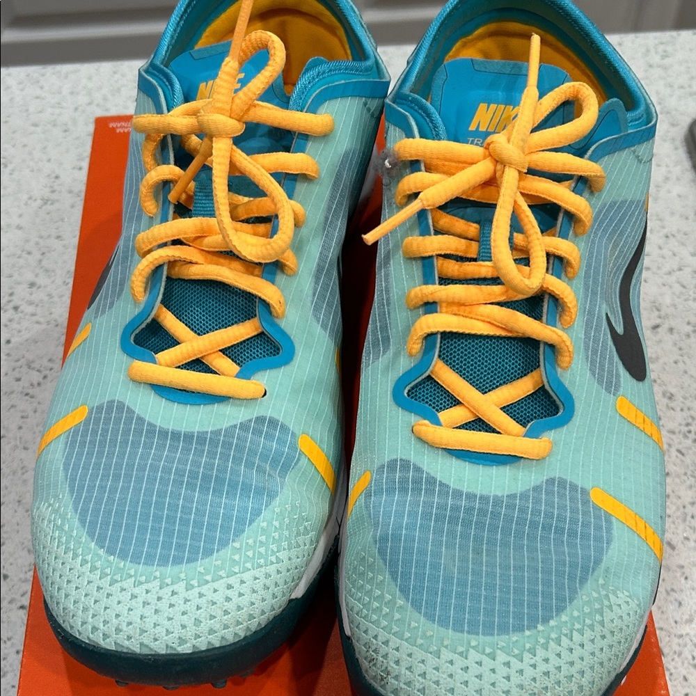 Nike women’s lunarelement 
Nike Teal and Yellow Women's Sneakers